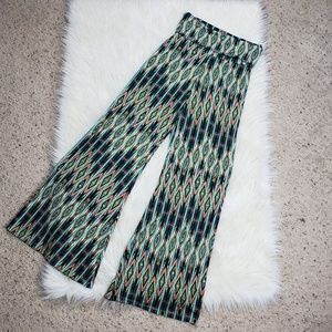 Veronica M Printed Palazzo Flare Boho Pants